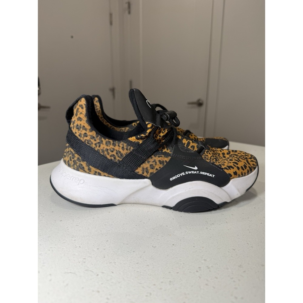 Nike SuperRep Groove Leopard Print Women's Size 8.5 Athletic Sneaker CT1248-107